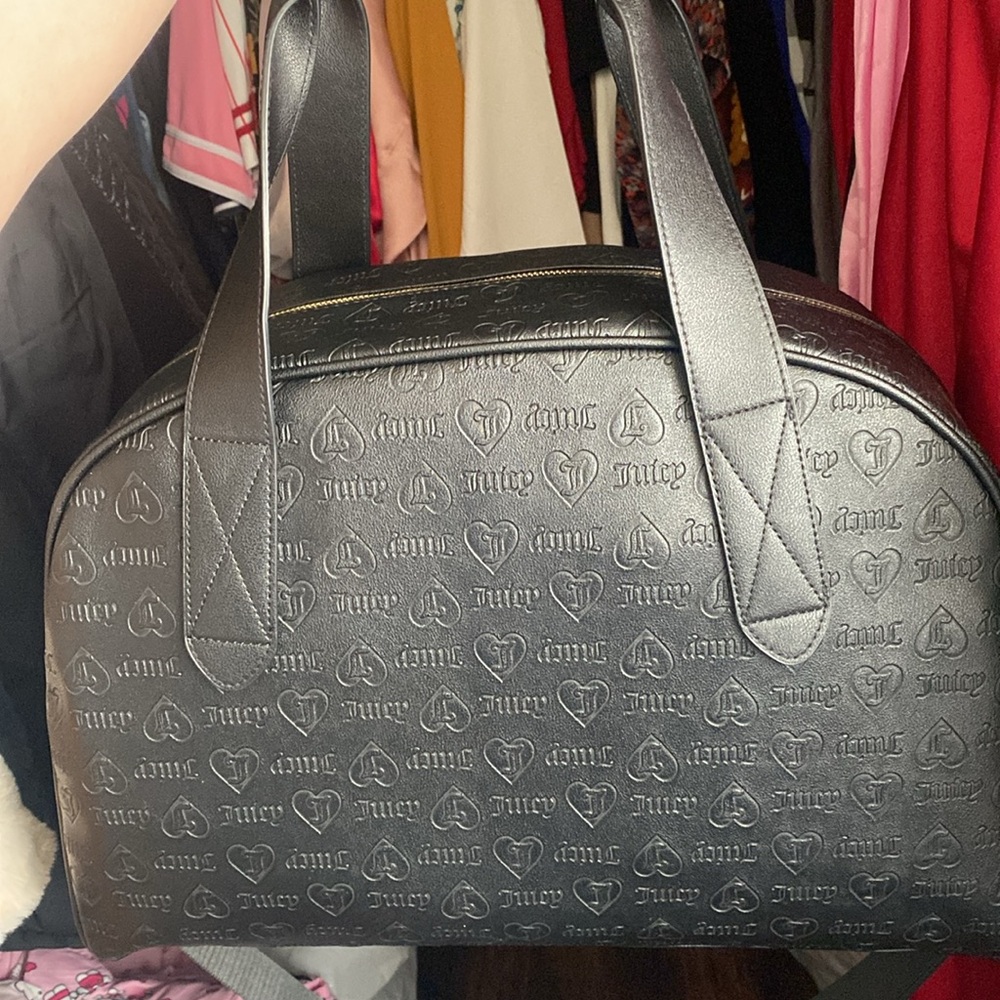 Juicy Couture Liquorice Fashionista Rosie Weekender Travel Bag NWT - Picture 8 of 11